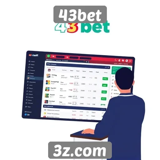 Experiência do usuário na interface do site 43bet